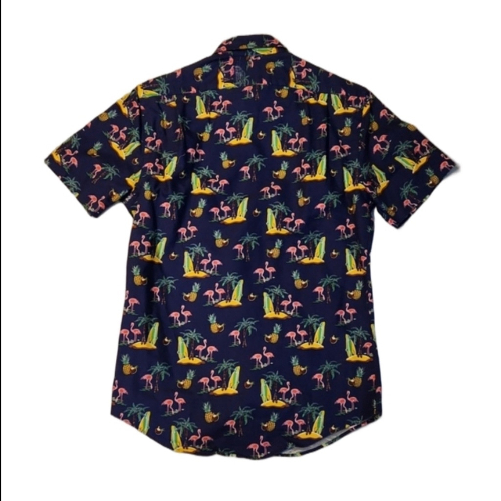 Polo Ralph Lauren Flamingo Short Sleeve Button Up Shirt (M Size S P Slim Fit)